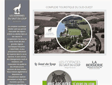 Tablet Screenshot of lesdomainesdusautduloup.fr